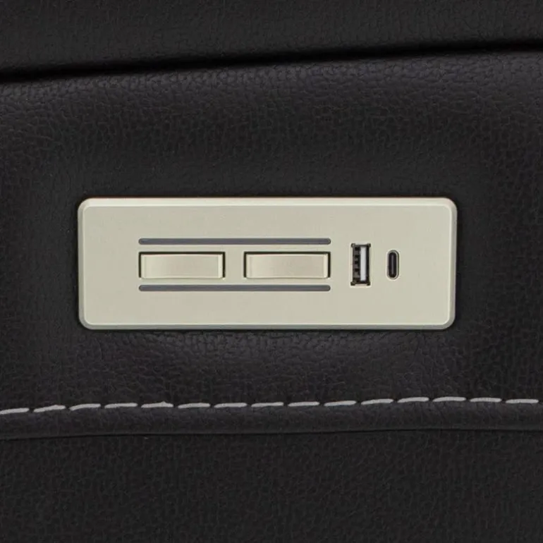 Power Reclining Loveseat with Adjustable Headrests, Console and Immersive Sound System