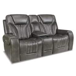 Power Reclining Loveseat with Adjustable Headrests