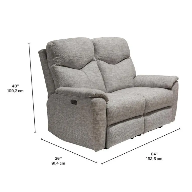 Power Reclining Loveseat - Taupe