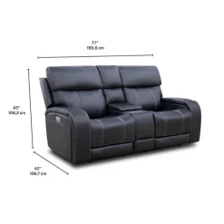 Power Reclining Loveseat with Adjustable Headrests