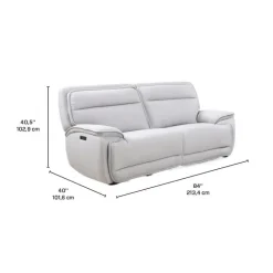Power Reclining Modular Loveseat with Adjustable Headrests- 2 pcs