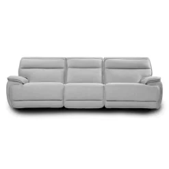 Power Reclining Modular Sofa with Adjustable Headrests and Fold-Down Backrest Seat - 3 pcs