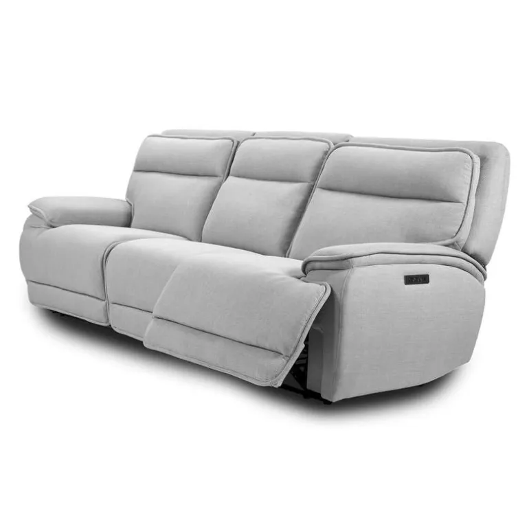 Power Reclining Modular Sofa with Adjustable Headrests and Fold-Down Backrest Seat - 3 pcs