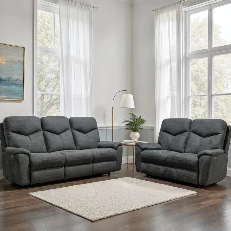 Power Reclining Sofa - Grey