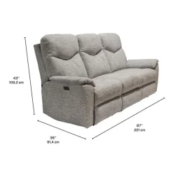 Power Reclining Sofa - Taupe