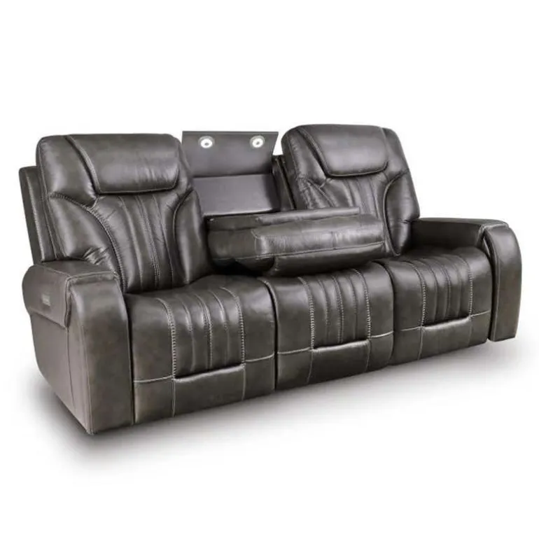 Power Reclining Sofa with Adjustable Headrests