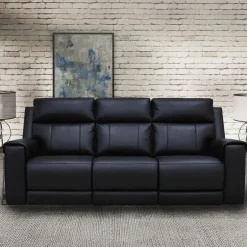 Power Reclining Sofa with Massage, Heat, and Fold-Down Backrest with Built-In Sound System
