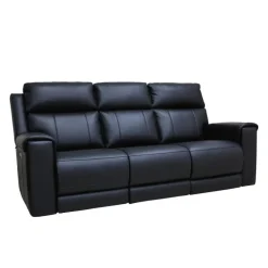 Power Reclining Sofa with Massage, Heat, and Fold-Down Backrest with Built-In Sound System
