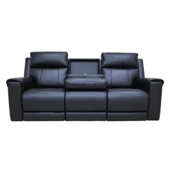 Power Reclining Sofa with Massage, Heat, and Fold-Down Backrest with Built-In Sound System