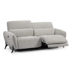 Power Reclining Sofa with Adjustable Headrests - Fabric