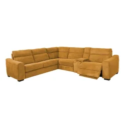 Power Reclining Topaz Sleeper Sectional with Console - 6 pcs