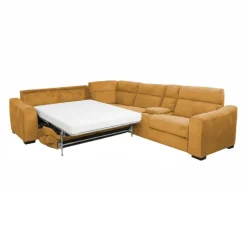 Power Reclining Topaz Sleeper Sectional with Console - 6 pcs