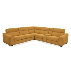 Power Reclining Topaz Sleeper Sectional with Console - 6 pcs