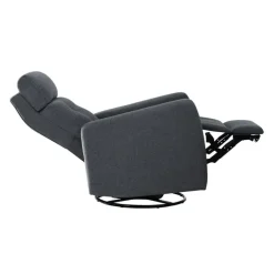 Power Rocker Swivel Recliner with Adjustable Headrest