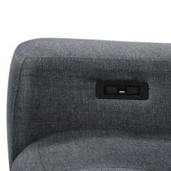 Power Rocker Swivel Recliner with Adjustable Headrest