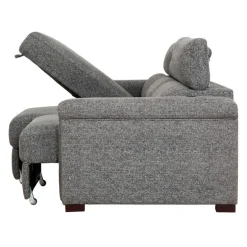 Power Sectional Bed with Sliding Seats and Storage Chaise