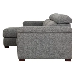 Power Sectional Bed with Sliding Seats and Storage Chaise
