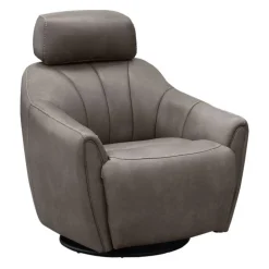 Power Swivel Recliner with Built-In Audio System - Grey