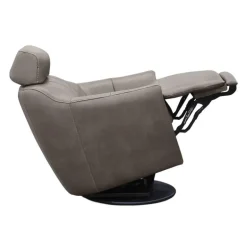 Power Swivel Recliner with Built-In Audio System - Grey