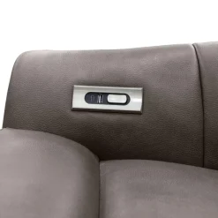 Power Swivel Recliner with Built-In Audio System - Grey