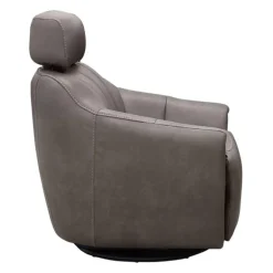 Power Swivel Recliner with Built-In Audio System - Grey