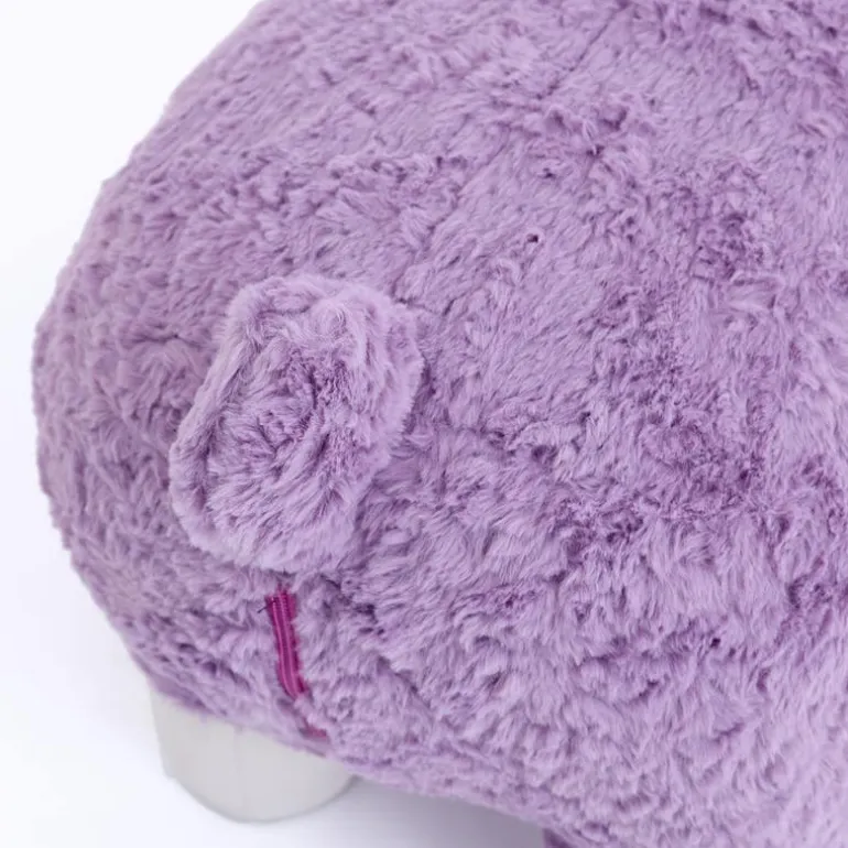 Purple Llama-Shaped Kids Pouf – 28.3" x 15" x 44.1"