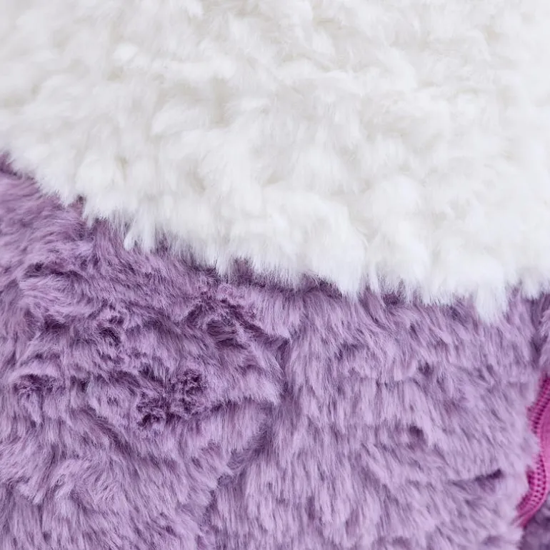 Purple Llama-Shaped Kids Pouf – 28.3" x 15" x 44.1"