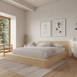 Queen Bed and Headboard (60