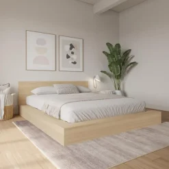 Queen Bed and Headboard (60