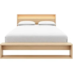 Queen Bed and Headboard with Integrated Light (60") - Nexera