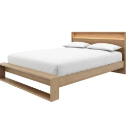 Queen Bed and Headboard with Lighting (60") - Nexera