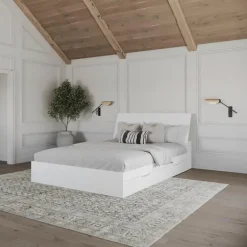 Queen Bed with 2-Drawer Storage and Headboard (60") - Nexera