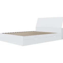 Queen Bed with 2-Drawer Storage and Headboard (60