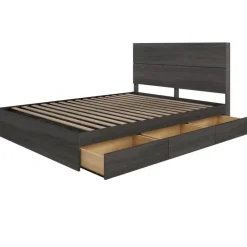 Queen Bed with 3-Drawer Storage (60
