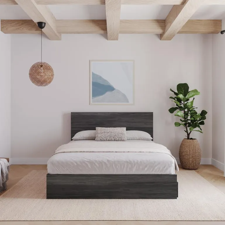 Queen Bed with 3-Drawer Storage (60") - Nexera
