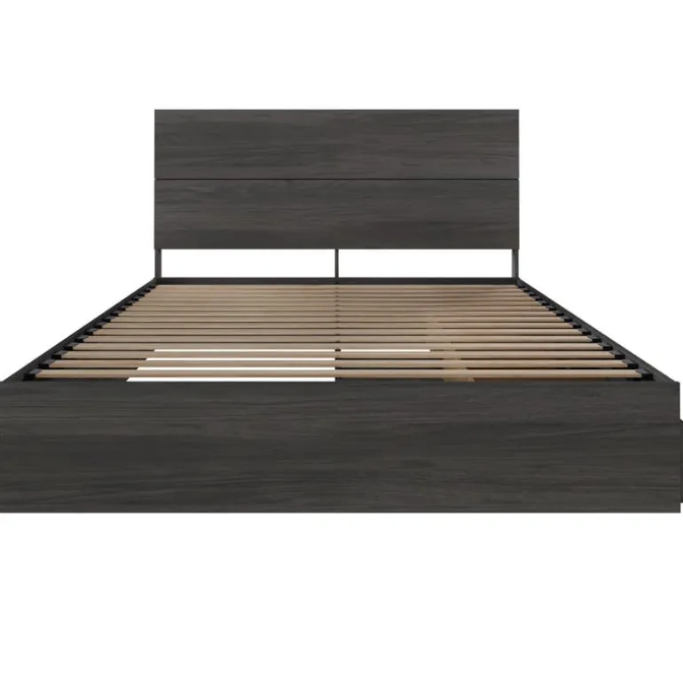 Queen Bed with 3-Drawer Storage (60") - Nexera