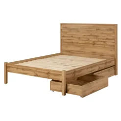 Queen Bed with 2-Drawer Storage and Headboard (60") - South Shore