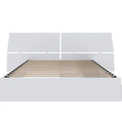 Queen Bed with 3-Drawer Storage and Headboard (60") - Nexera