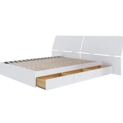 Queen Bed with 3-Drawer Storage and Headboard (60