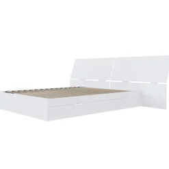 Queen Bed with 2-Drawer Storage and Headboard (60