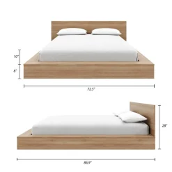 Queen Bed with Headboard (60") - Nexera