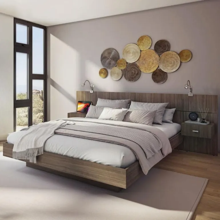 Queen Bed with Headboard (60")