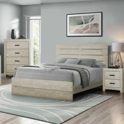 Queen Bed with Headboard (60") - Monarch