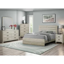 Queen Bed with Headboard (60