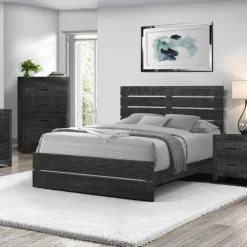 Queen Bed with Headboard (60") - Monarch