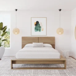 Queen Bed with Headboard (60