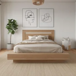 Queen Bed with Headboard (60") - Nexera