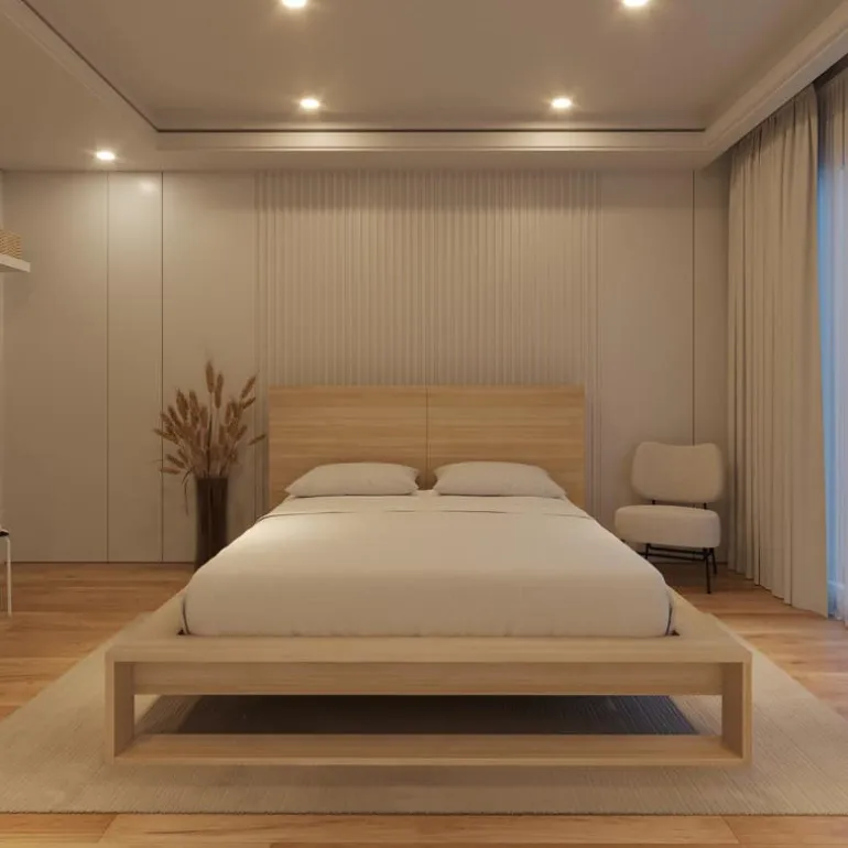 Queen Bed with Headboard (60") - Nexera