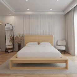 Queen Bed with Headboard (60