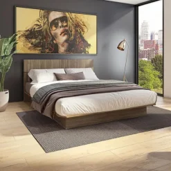 Queen Bed with Headboard (60